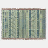 African Mali Pattern Throw Blanket IX Deken (Voorkant)