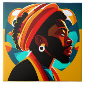 African Man Tile Tegeltje (Voorkant)