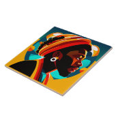 African Man Tile Tegeltje (Zijkant)