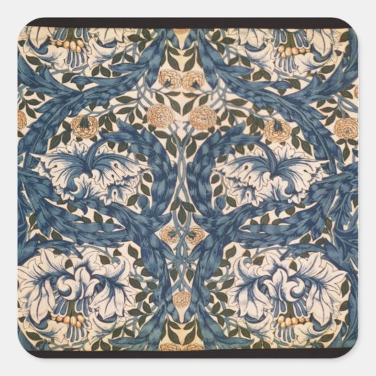 African Marigold' design, 1876 Vierkante Sticker (Voorkant)