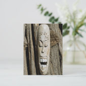 African Mask Briefkaart (Staand voorkant)
