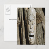 African Mask Briefkaart (Voorkant / Achterkant)