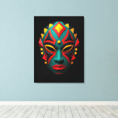 African Mask Canvas Art Afdruk (Insitu (Houten vloer))