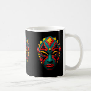 African Mask Coffee Mok