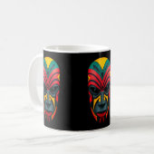 African Mask Coffee Mok (Voorkant links)