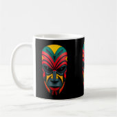 African Mask Coffee Mok (Links)