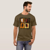 African Mask Mudcloth T-Shirt (Voorkant volledig)