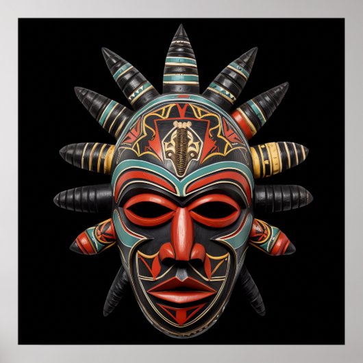 African Mask Poster (Voorkant)