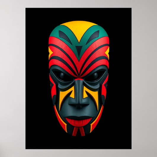 African Mask Poster (Voorkant)