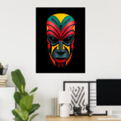 African Mask Poster (Thuiskantoor)