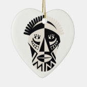 African mask primitieve folk art keramisch ornament (Rechts)