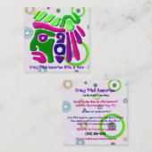 African Masks Celestial 3D LOCAL GIFT SHOP Vierkante Visitekaartje (Voorkant / Achterkant)