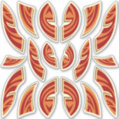 African Masks Icon Collectie Contour Stickers (Voorkant)