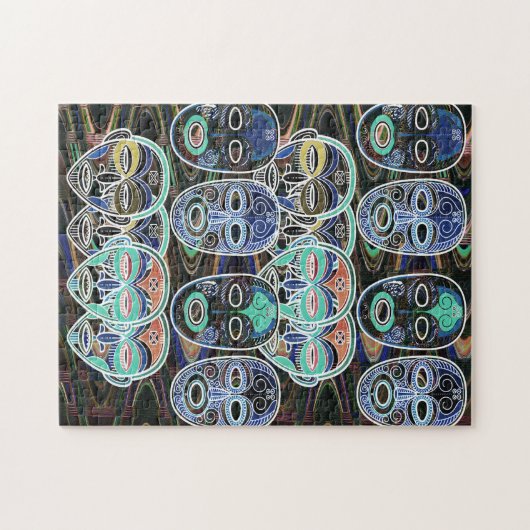 African Masks V1 Legpuzzel (Horizontaal)