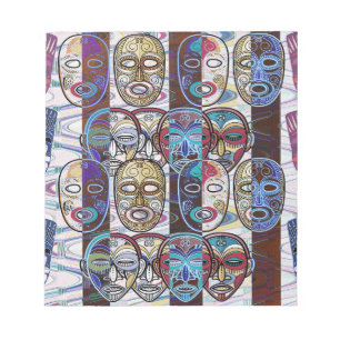 African Masks V2 Notitieblok