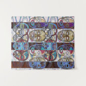 African Masks V2 Wandkleed (Voorkant (horizontaal))