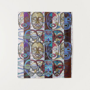African Masks V2 Wandkleed