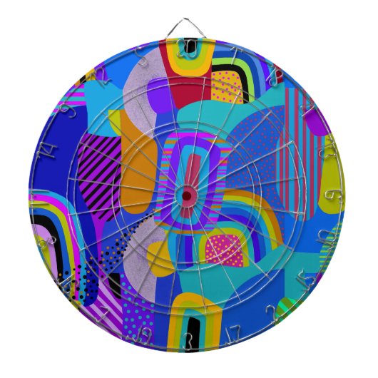 African Maximalist Landscape Map Dartbord (Voorkant)