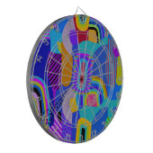 African Maximalist Landscape Map Dartbord (Voorkant Links)