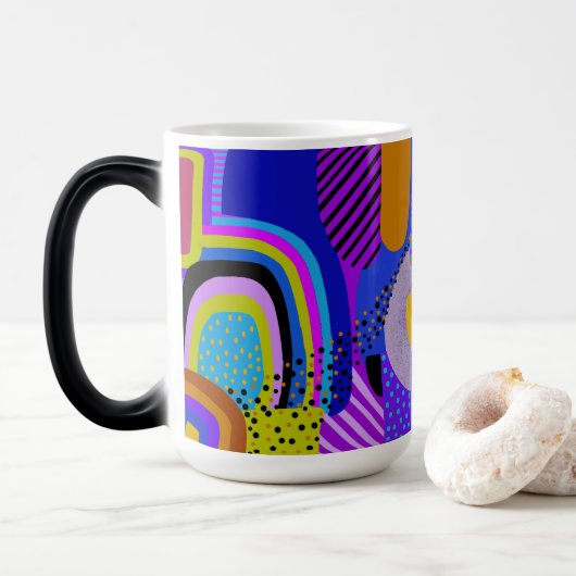 African Maximalist Landscape Map Magische Mok (Met donut)
