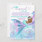 African Mermaid Mail Baby shower Kaart (Voorkant)
