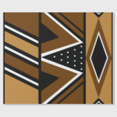 African Mud Cloth Gift Wrap Cadeaupapier (Vlak)