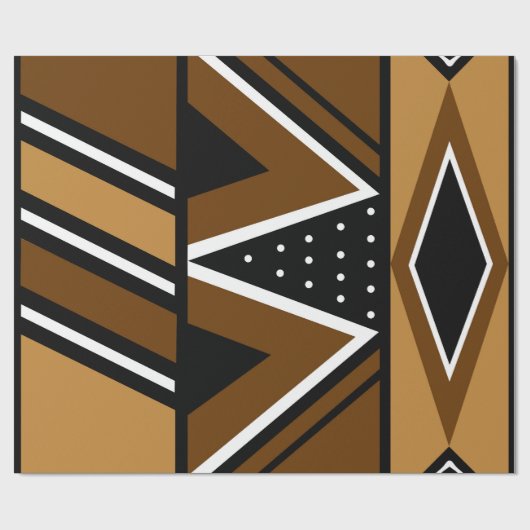 African Mud Cloth Gift Wrap Cadeaupapier (Vlak)