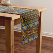 African Mud Cloth Table Runner Korte Tafelloper (Voorbeeld)