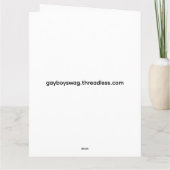 African Muscle Greetings Kaart (Achterkant)