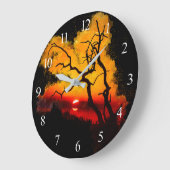 African Nightsky Sunset Grote Klok (Hoek)