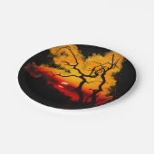 African Nightsky Sunset Papieren Bordje (Gekanteld)