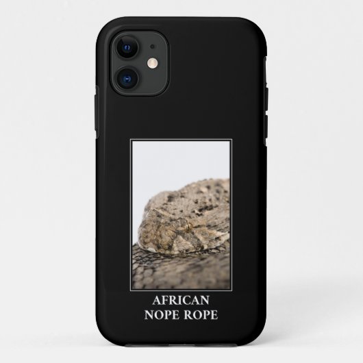 African Nope Rope - Puff adder Snake Danger Case-Mate iPhone Case (Achterkant)