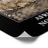 African Nope Rope - Puff adder Snake Danger Poster (Hoek)