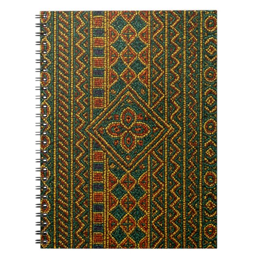African Notebook Beaded Kente Notitieboek (Voorkant)