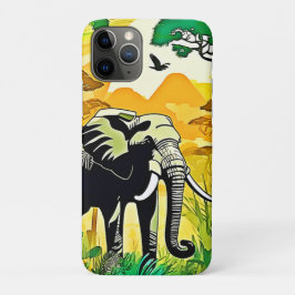 African Oerwoud Elephant Art Design Case-Mate iPhone Case