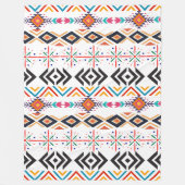 African Ornamenten Fleece Deken, groot 60" x 80" (Voorkant)