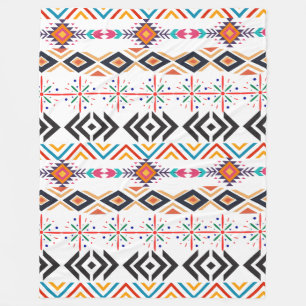 African Ornamenten Fleece Deken, groot 60" x 80" Deken