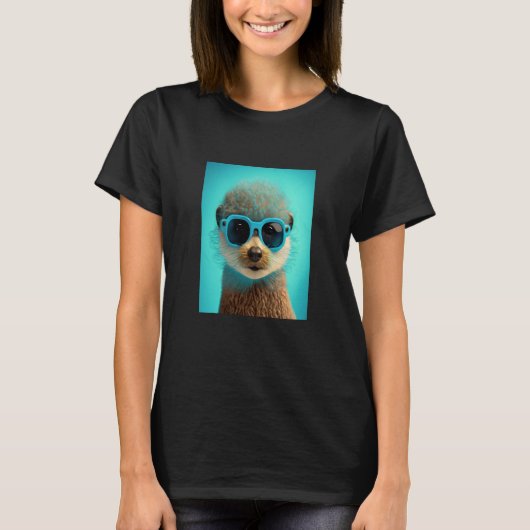 African Otter Pride Pop Black Afro Otter 2 T-shirt (Voorkant)