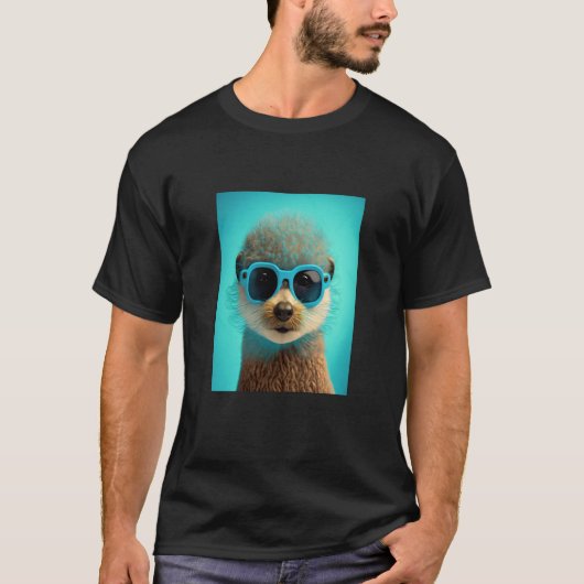 African Otter Pride Pop Black Afro Otter  2 T-shirt (Voorkant)