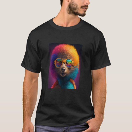 African Otter Pride Pop Black Afro Otter T-shirt (Voorkant)