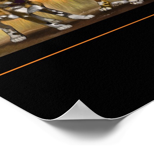 African Painted Puppies Poster (Hoek)