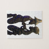 African Paired Hearts: een prachtig moment Legpuzzel (Horizontaal)