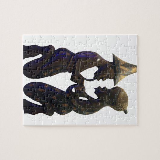 African Paired Hearts: een prachtig moment Legpuzzel (Horizontaal)