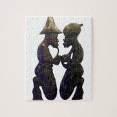 African Paired Hearts: een prachtig moment Legpuzzel (Verticaal)