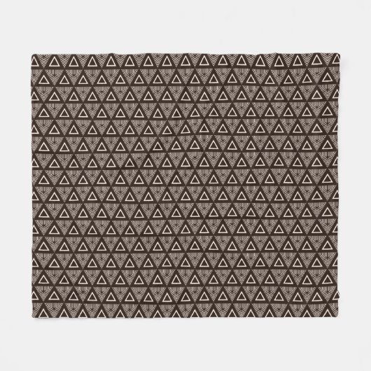 African Pattern Fleece Blanket (Voorkant (Horizontaal))