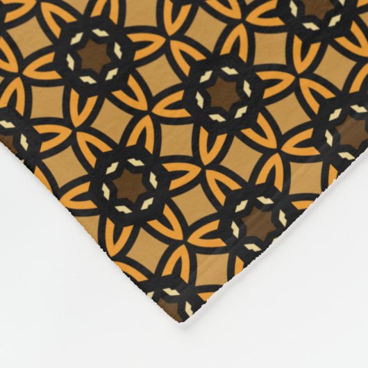 African Pattern Fleece Blanket Deken (Hoek)