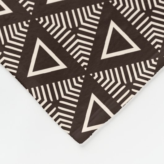 African Pattern Fleece Blanket Deken (Hoek)