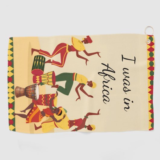 African Pattern  Golfhanddoek (Horizontaal)