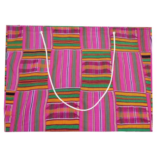 African Pattern Large Gift Bag Groot Cadeauzakje (Achterkant)