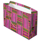 African Pattern Large Gift Bag Groot Cadeauzakje (Achterkant Gekanteld)